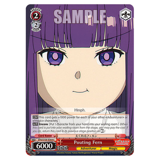 Character SFN/S108-E064 card from the Weiss Schwarz set Frieren Beyond Journey's End