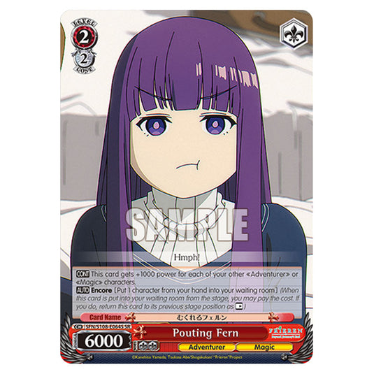 Character SFN/S108-E064S card from the Weiss Schwarz set Frieren Beyond Journey's End