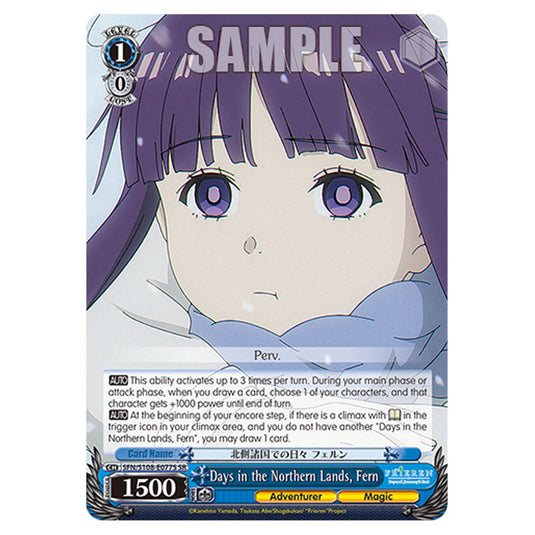 Character SFN/S108-E077S card from the Weiss Schwarz set Frieren Beyond Journey's End