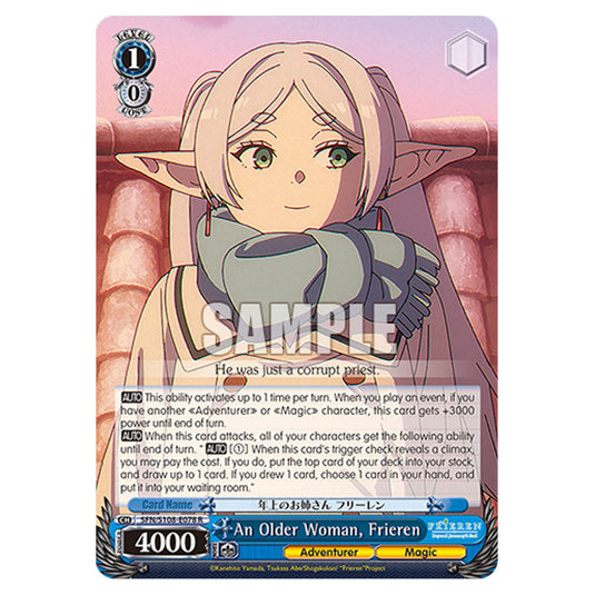 Character SFN/S108-E078 card from the Weiss Schwarz set Frieren Beyond Journey's End