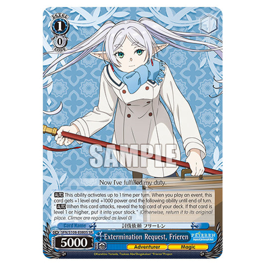 Character SFN/S108-E080S card from the Weiss Schwarz set Frieren Beyond Journey's End