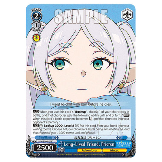 Character SFN/S108-E087 card from the Weiss Schwarz set Frieren Beyond Journey's End