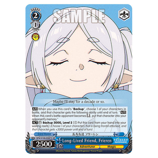 Character SFN/S108-E087S card from the Weiss Schwarz set Frieren Beyond Journey's End