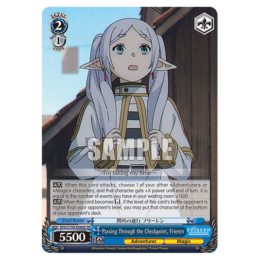 Character SFN/S108-E088S card from the Weiss Schwarz set Frieren Beyond Journey's End