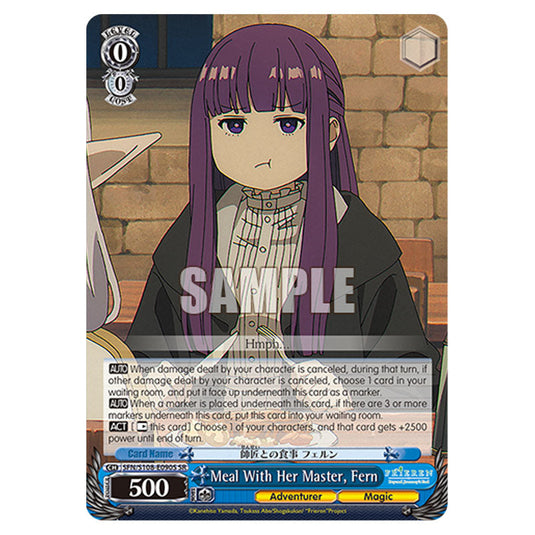 Character SFN/S108-E090S card from the Weiss Schwarz set Frieren Beyond Journey's End