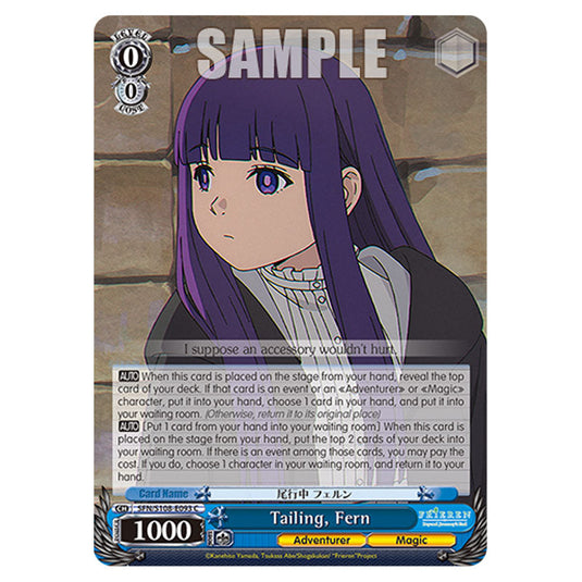 Character SFN/S108-E093 card from the Weiss Schwarz set Frieren Beyond Journey's End