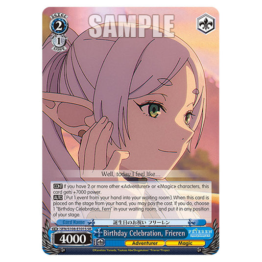 Character SFN/S108-E101S card from the Weiss Schwarz set Frieren Beyond Journey's End