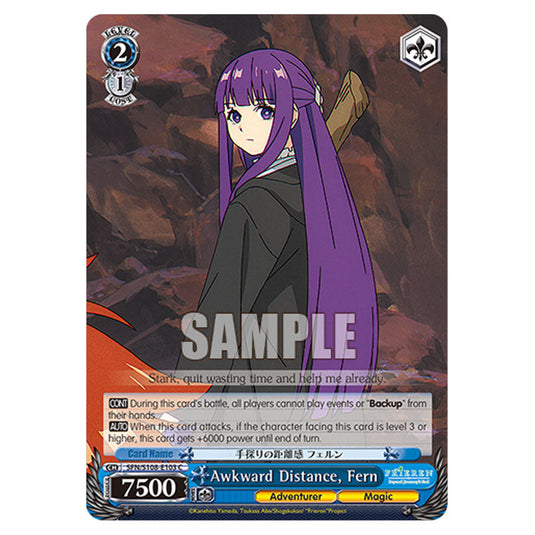 Character SFN/S108-E103 card from the Weiss Schwarz set Frieren Beyond Journey's End