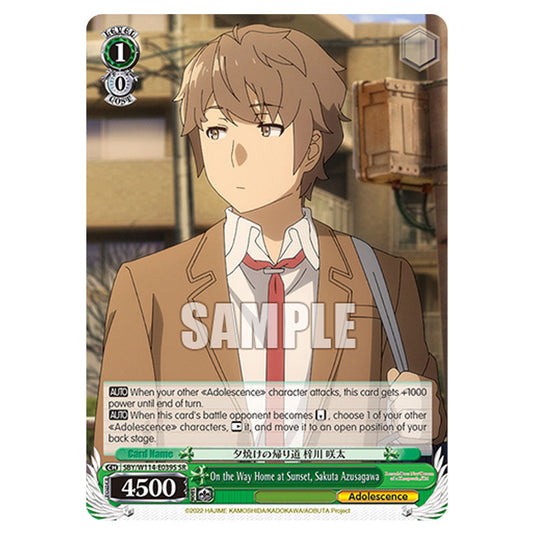 Character SBY/W114-E039S card from the Weiss Schwarz set Rascal Does Not Dream of a Sister Venturing Out & Knapsack Kid