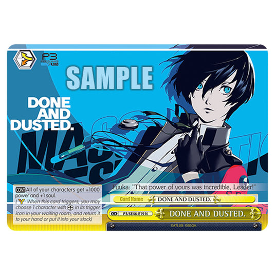 Climax P3/SE46-E19 card from the Weiss Schwarz set Persona 3 Reload