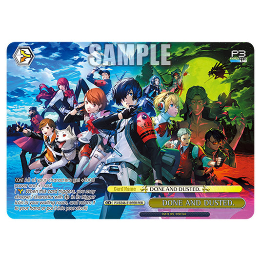 Climax P3/SE46-E19PER card from the Weiss Schwarz set Persona 3 Reload