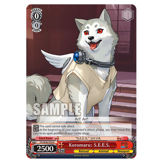Character P3/SE46-E30 card from the Weiss Schwarz set Persona 3 Reload