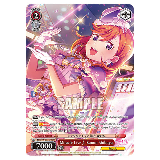 Character W109-E065OFR card from the Weiss Schwarz set Love Live School Idol Festival 2 Miracle Live!