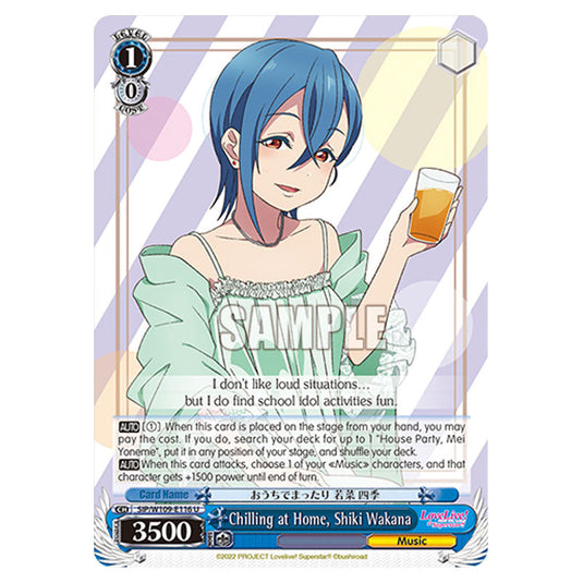 Character W109-E116 card from the Weiss Schwarz set Love Live School Idol Festival 2 Miracle Live!