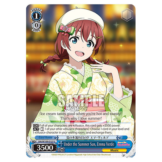 Character W109-E127 card from the Weiss Schwarz set Love Live School Idol Festival 2 Miracle Live!