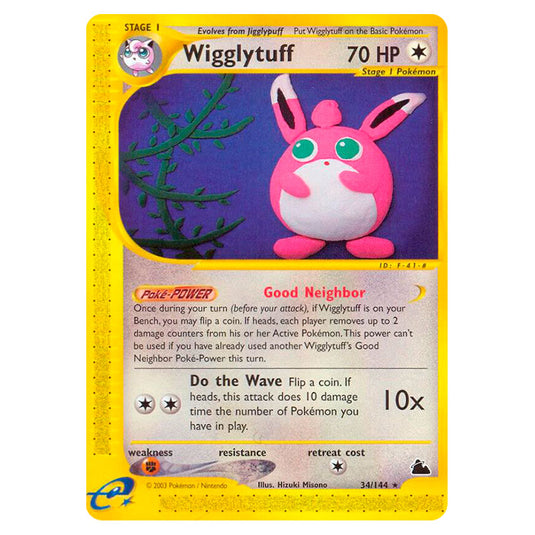 Pokemon - Skyridge - Wigglytuff - 34/144