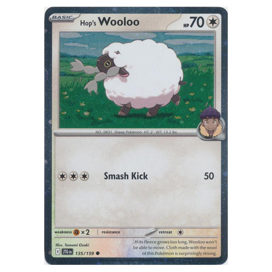 Pokemon - Scarlet & Violet - Journey Together - Hop's Wooloo - 135/159 (Cosmo Holo)
