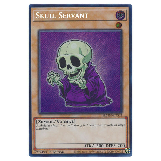 Skull Servant BLMM-EN002a card from the Yu-Gi-Oh! set Battles of Legend: Monster Mayhem