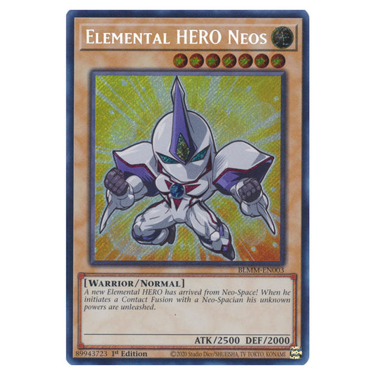 Elemental HERO Neos BLMM-EN003 card from the Yu-Gi-Oh! set Battles of Legend: Monster Mayhem