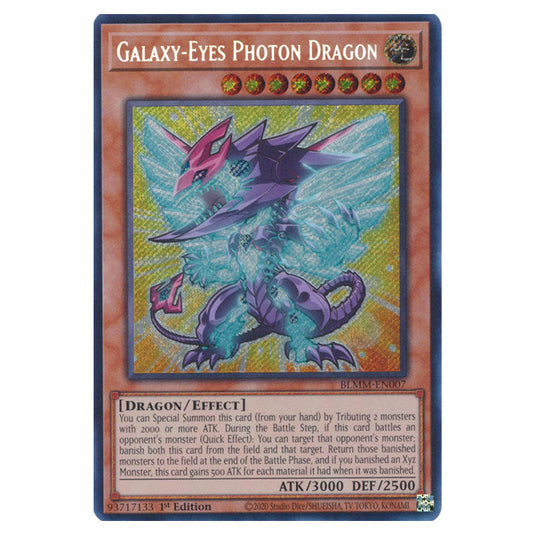 Galaxy-Eyes Photon Dragon BLMM-EN007 card from the Yu-Gi-Oh! set Battles of Legend: Monster Mayhem