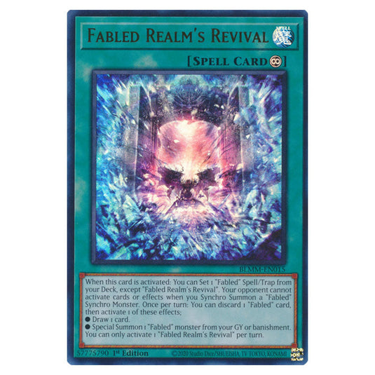 Fabled Realm's Revival BLMM-EN015 card from the Yu-Gi-Oh! set Battles of Legend: Monster Mayhem