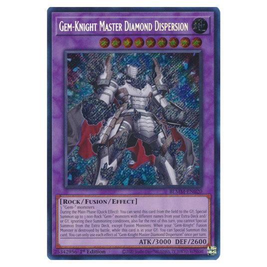 Gem-Knight Master Diamond Dispersion BLMM-EN020 card from the Yu-Gi-Oh! set Battles of Legend: Monster Mayhem