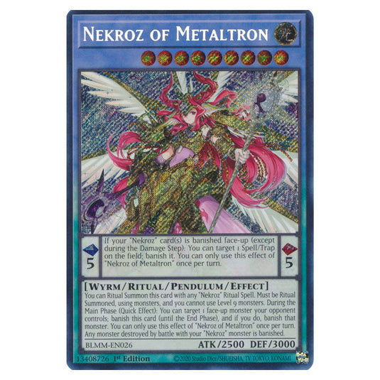 Nekroz of Metaltron BLMM-EN026 card from the Yu-Gi-Oh! set Battles of Legend: Monster Mayhem