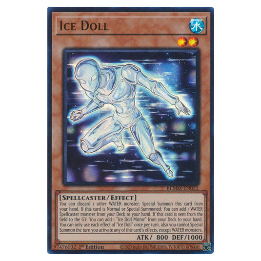 Ice Doll BLMM-EN031 card from the Yu-Gi-Oh! set Battles of Legend: Monster Mayhem