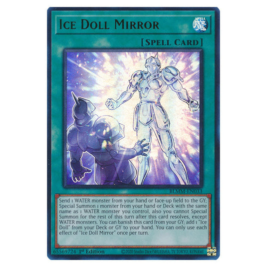 Ice Doll Mirror BLMM-EN033 card from the Yu-Gi-Oh! set Battles of Legend: Monster Mayhem