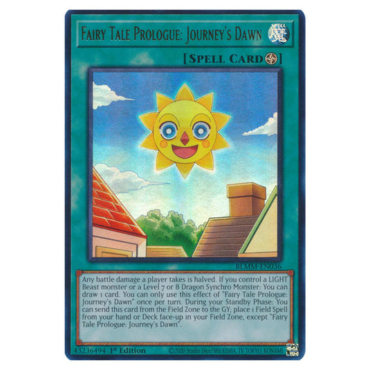 Fairy Tale Prologue: Journey's Dawn BLMM-EN036 card from the Yu-Gi-Oh! set Battles of Legend: Monster Mayhem