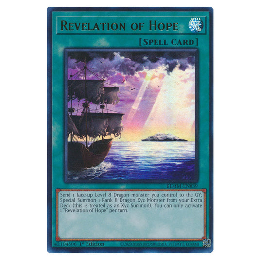 Revelation of Hope BLMM-EN039 card from the Yu-Gi-Oh! set Battles of Legend: Monster Mayhem
