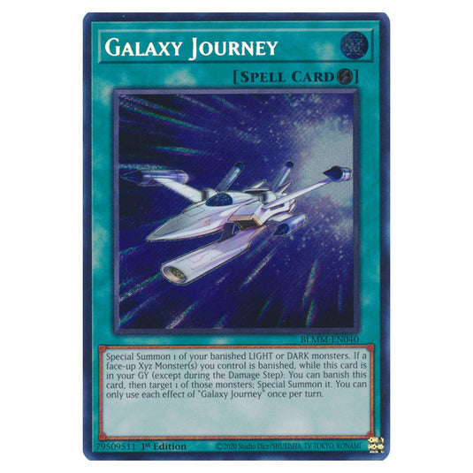 Galaxy Journey BLMM-EN040 card from the Yu-Gi-Oh! set Battles of Legend: Monster Mayhem