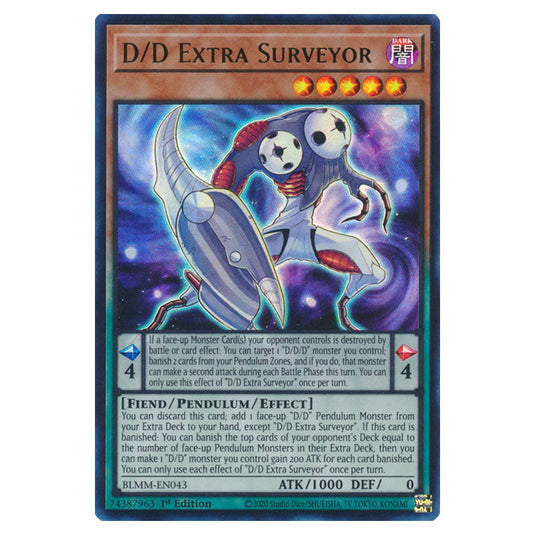 D/D Extra Surveyor BLMM-EN043 card from the Yu-Gi-Oh! set Battles of Legend: Monster Mayhem