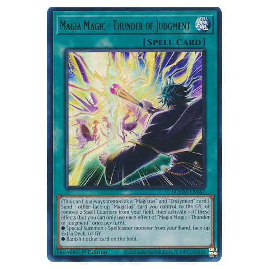 Magia Magic - Thunder of Judgment BLMM-EN047 card from the Yu-Gi-Oh! set Battles of Legend: Monster Mayhem