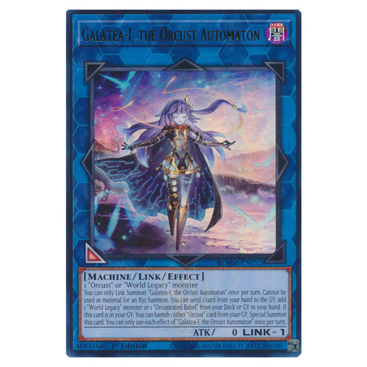 Galatea-I, the Orcust Automaton BLMM-EN052 card from the Yu-Gi-Oh! set Battles of Legend: Monster Mayhem