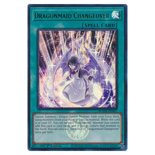 Dragonmaid Changeover BLMM-EN067 card from the Yu-Gi-Oh! set Battles of Legend: Monster Mayhem