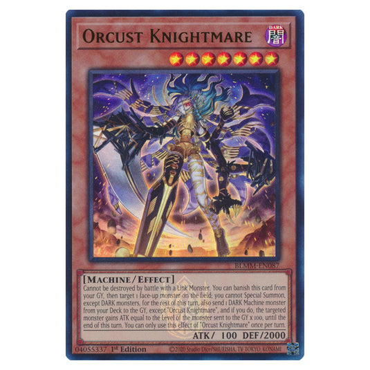 Orcust Knightmare BLMM-EN087 card from the Yu-Gi-Oh! set Battles of Legend: Monster Mayhem