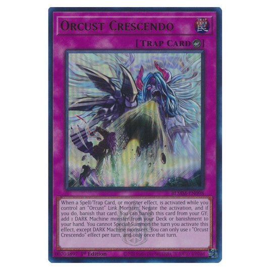 Orcust Crescendo BLMM-EN098 card from the Yu-Gi-Oh! set Battles of Legend: Monster Mayhem