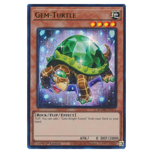 Gem-Turtle BLMM-EN111 card from the Yu-Gi-Oh! set Battles of Legend: Monster Mayhem