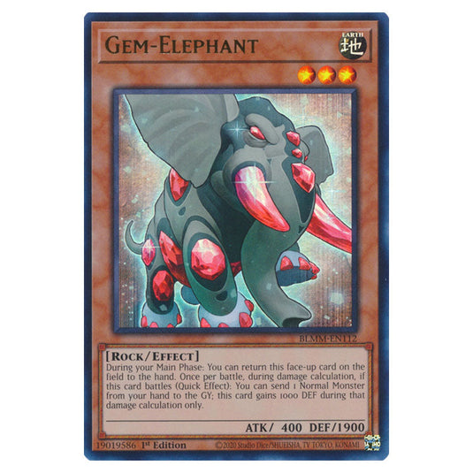 Gem-Elephant BLMM-EN112 card from the Yu-Gi-Oh! set Battles of Legend: Monster Mayhem