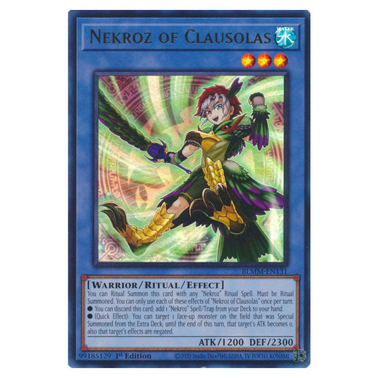 Nekroz of Clausolas BLMM-EN131 card from the Yu-Gi-Oh! set Battles of Legend: Monster Mayhem
