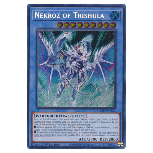 Nekroz of Trishula BLMM-EN132a card from the Yu-Gi-Oh! set Battles of Legend: Monster Mayhem