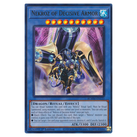Nekroz of Decisive Armor BLMM-EN133 card from the Yu-Gi-Oh! set Battles of Legend: Monster Mayhem