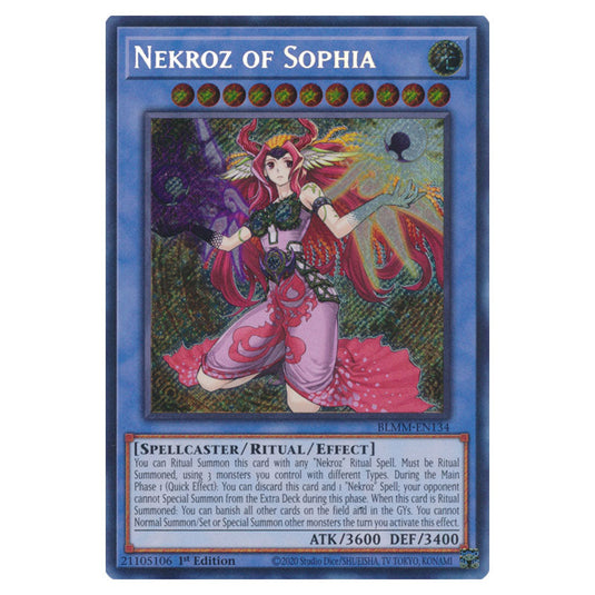 Nekroz of Sophia BLMM-EN134 card from the Yu-Gi-Oh! set Battles of Legend: Monster Mayhem