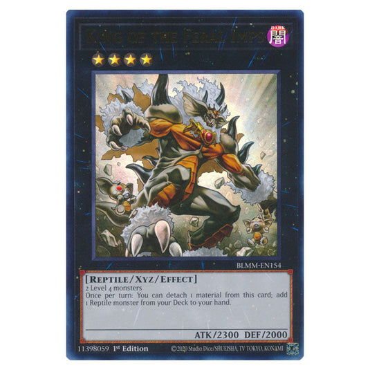 King of the Feral Imps BLMM-EN154a card from the Yu-Gi-Oh! set Battles of Legend: Monster Mayhem