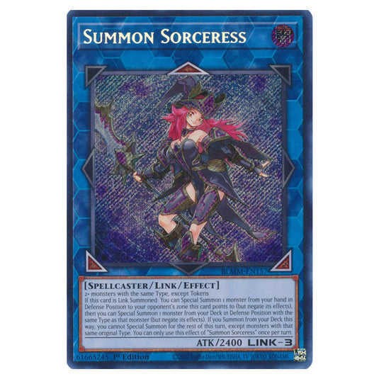 Summon Sorceress BLMM-EN157 card from the Yu-Gi-Oh! set Battles of Legend: Monster Mayhem
