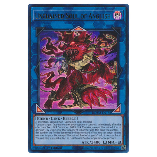 Unchained Soul of Anguish BLMM-EN158 card from the Yu-Gi-Oh! set Battles of Legend: Monster Mayhem
