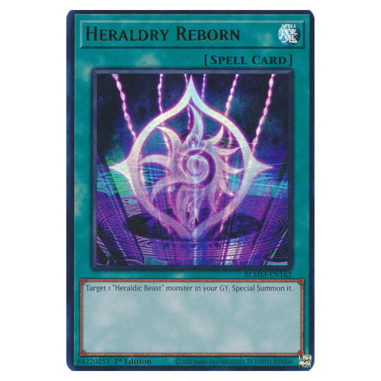 Heraldry Reborn BLMM-EN162 card from the Yu-Gi-Oh! set Battles of Legend: Monster Mayhem