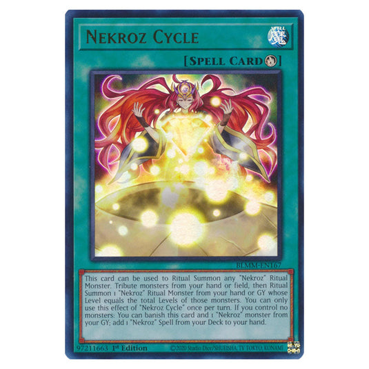 Nekroz Cycle BLMM-EN167 card from the Yu-Gi-Oh! set Battles of Legend: Monster Mayhem