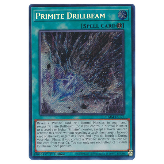 Primite Drillbeam BLMM-EN173 card from the Yu-Gi-Oh! set Battles of Legend: Monster Mayhem